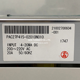 PAC27P415-02010N010 | Shimaden Thyristor Power Regulator